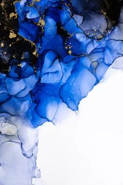 Marble ink abstract art from exquisite original painting for abstract background Stock Illustration