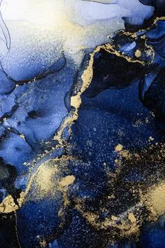 Marble ink abstract art from exquisite original painting for abstract background Stock Illustration