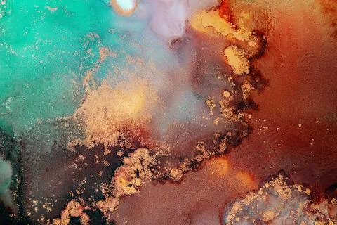 Marble ink abstract art from exquisite original painting for abstract background Stock Illustration