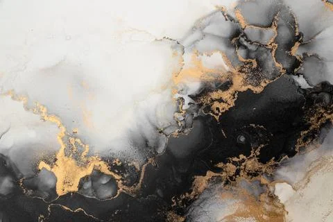 Marble ink abstract art from exquisite original painting for abstract background Stock Illustration