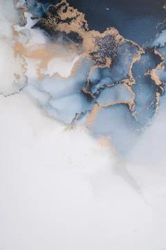 Marble ink abstract art from exquisite original painting for abstract background Stock Illustration
