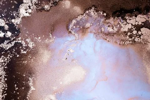 Marble ink abstract art from exquisite original painting for abstract background Stock Illustration