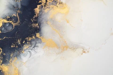 Marble ink abstract art from exquisite original painting for abstract background Stock Illustration