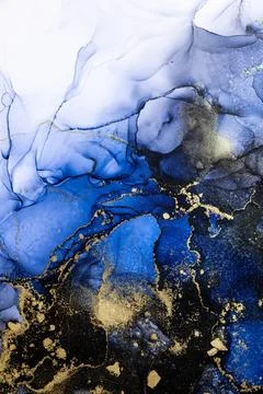 Marble ink abstract art from exquisite original painting for abstract background Stock Illustration
