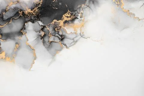 Marble ink abstract art from exquisite original painting for abstract background Stock Illustration