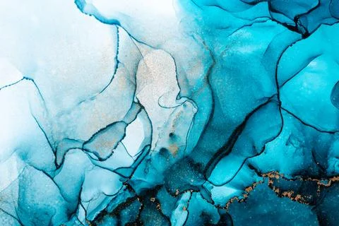 Marble ink abstract art from exquisite original painting for abstract background Stock Illustration
