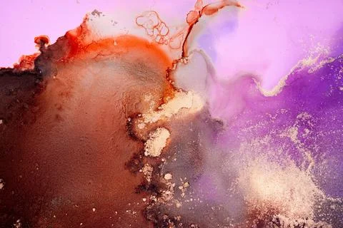 Marble ink abstract art from exquisite original painting for abstract background Stock Illustration