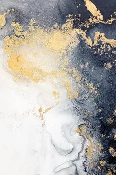 Marble ink abstract art from exquisite original painting for abstract background Stock Illustration