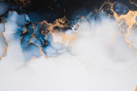 Marble ink abstract art from exquisite original painting for abstract background Stock Illustration