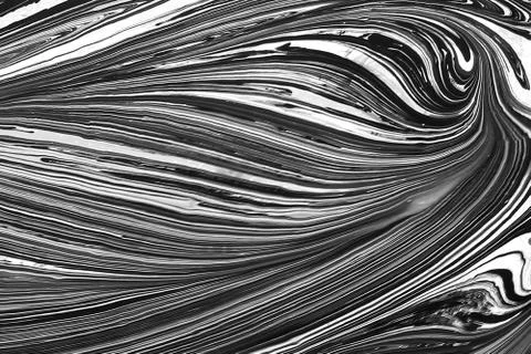 Marble ink pattern texture abstract background. black gold and white tone Stock Photos