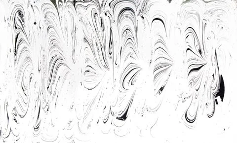 Marble ink pattern texture abstract background. black and white tone Stock Photos