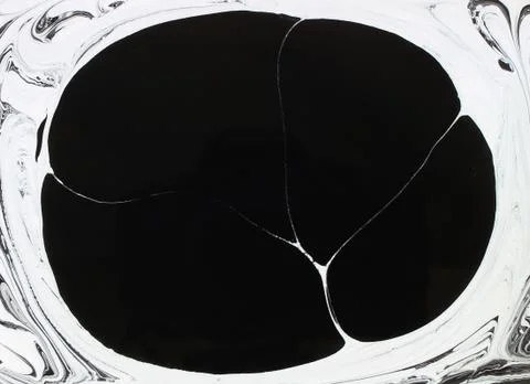 Marble ink pattern texture abstract background. black and white tone Stock Photos