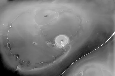 Marble ink pattern texture abstract background. black and white tone Stock Photos