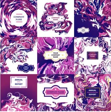 Marble ink pattern vector marbling texture background and marbled abstract Stock Illustration