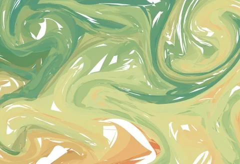 Marble ink texture vector background. Marbling technique fluid dye texture fo Stock Illustration