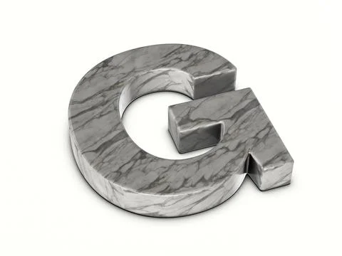 Marble letter G Stock Illustration
