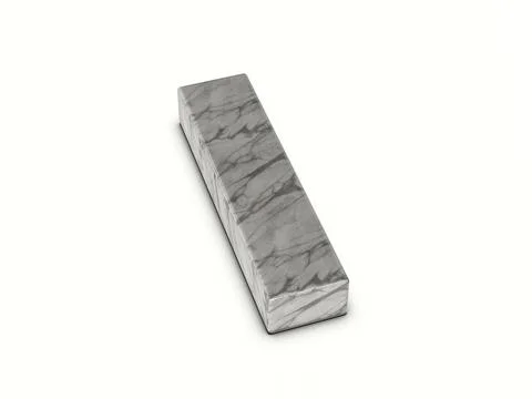 Marble letter I Stock Illustration