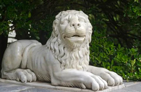 Marble lion Stock Photos