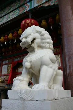 Marble lion Foto stock