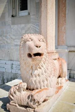 Marble lion Stock Photos