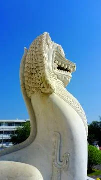  Marble lion statue Stock Photos