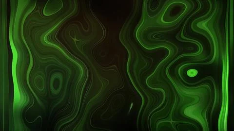 Marble liquid wave abstract background green dark Stock Illustration
