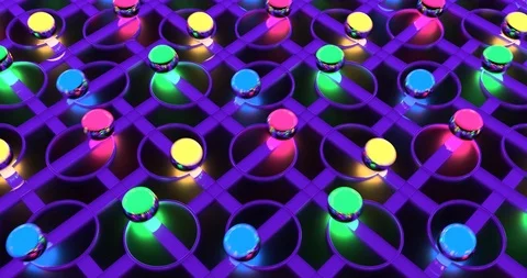 Marble machine, perpetuum mobile, rolling balls abstract background footage Video stock 95100337