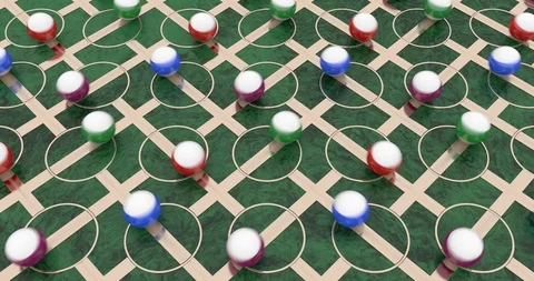 Marble machine, perpetuum mobile, rolling balls abstract background footage 動画素材 95100338