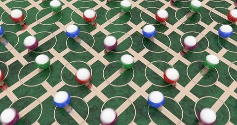 Marble machine, perpetuum mobile, rolling balls abstract background footage 動画素材 95100342