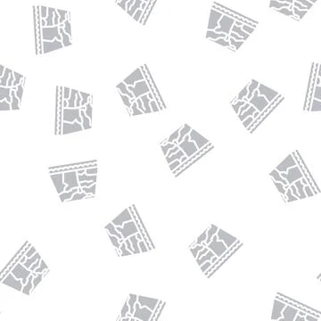 Marble material floor layer glyph vector seamless pattern Stockillustratie