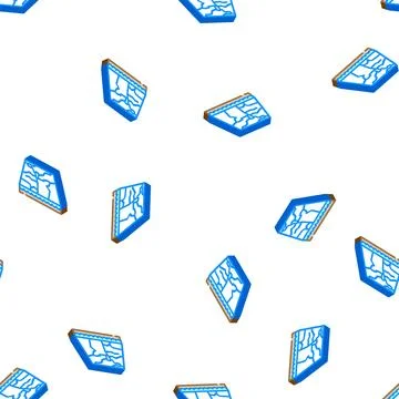 Marble material floor layer isometric icon seamless pattern Stockillustratie