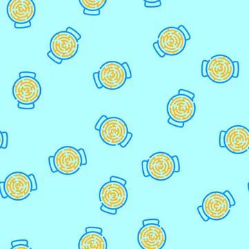 Marble maze fidget toy vector seamless pattern Illustrazione stock