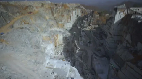 Marble Mining Aerial Video Stock Footage 54318427