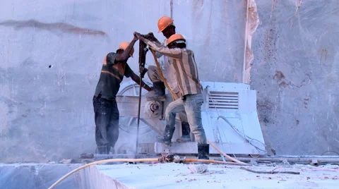 Marble mining Stock Footage 62378658