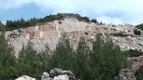 Marble mining plot Vídeos de archivo 12290190