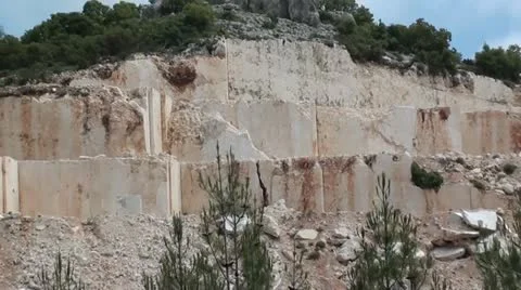 Marble mining plot zoom out Vídeos de archivo 12290207