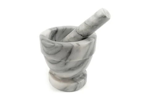Marble mortar Stock Photos