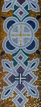 Marble mosaic background, multicolor panel.  Multicolored stones. Stock Photos