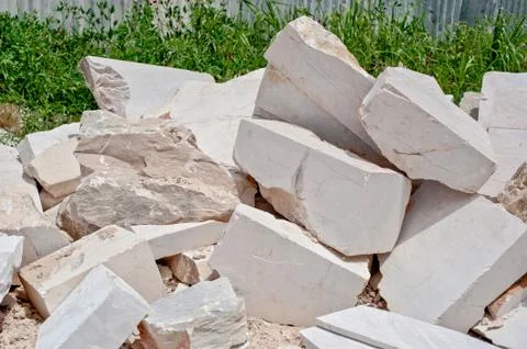 Marble mound rubble, background Stock Photos