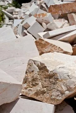Marble mound rubble, background Stock Photos