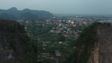 Marble Mountains and surrounding area at dawn Stockbeeldmateriaal 313013474