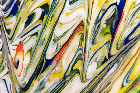 Marble multi color surface, abstract background, liquid paints Stock Photos