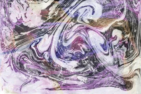 Marble  multi-color texture background with white veins Stock Illustration