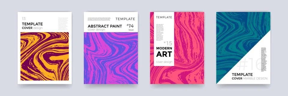 Marble paint design texture vector background cover abstract color creative a Stock Illustration