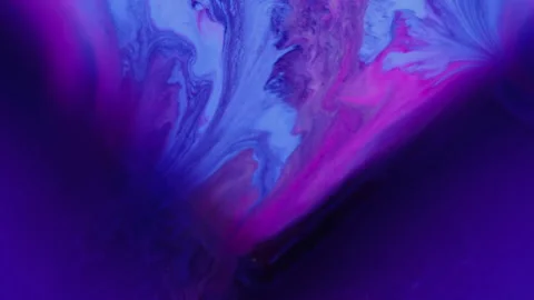 Marble paint geometric cube angle neon texture art Stock Footage 340631091