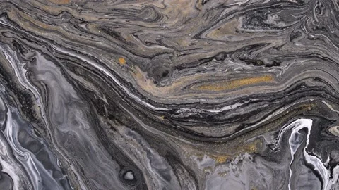 Marble pattern, abstract liquid paints background closeup Stock-Footage 169337642