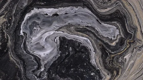 Marble pattern, abstract liquid paints background closeup 스톡 동영상 169511491