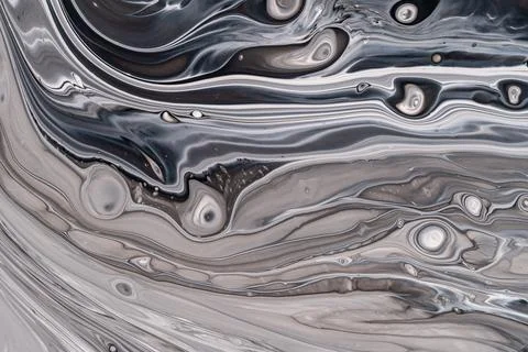 Marble pattern, abstract liquid paints background closeup. Stock Illustration