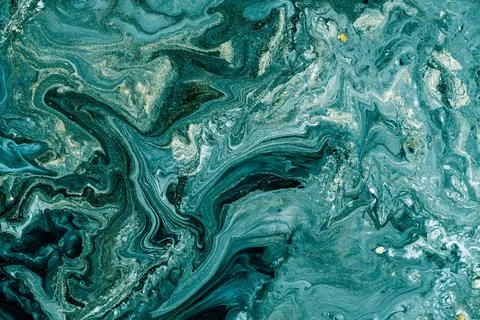 Marble pattern, abstract liquid paints background closeup. Stock Illustration