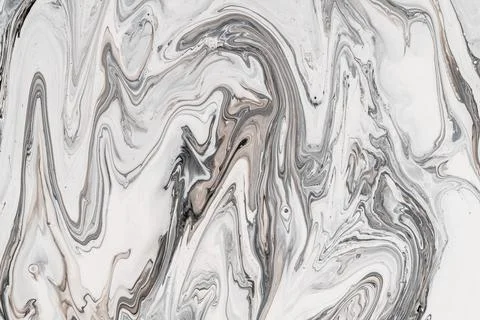 Marble pattern, abstract liquid paints background closeup. Stock Illustration